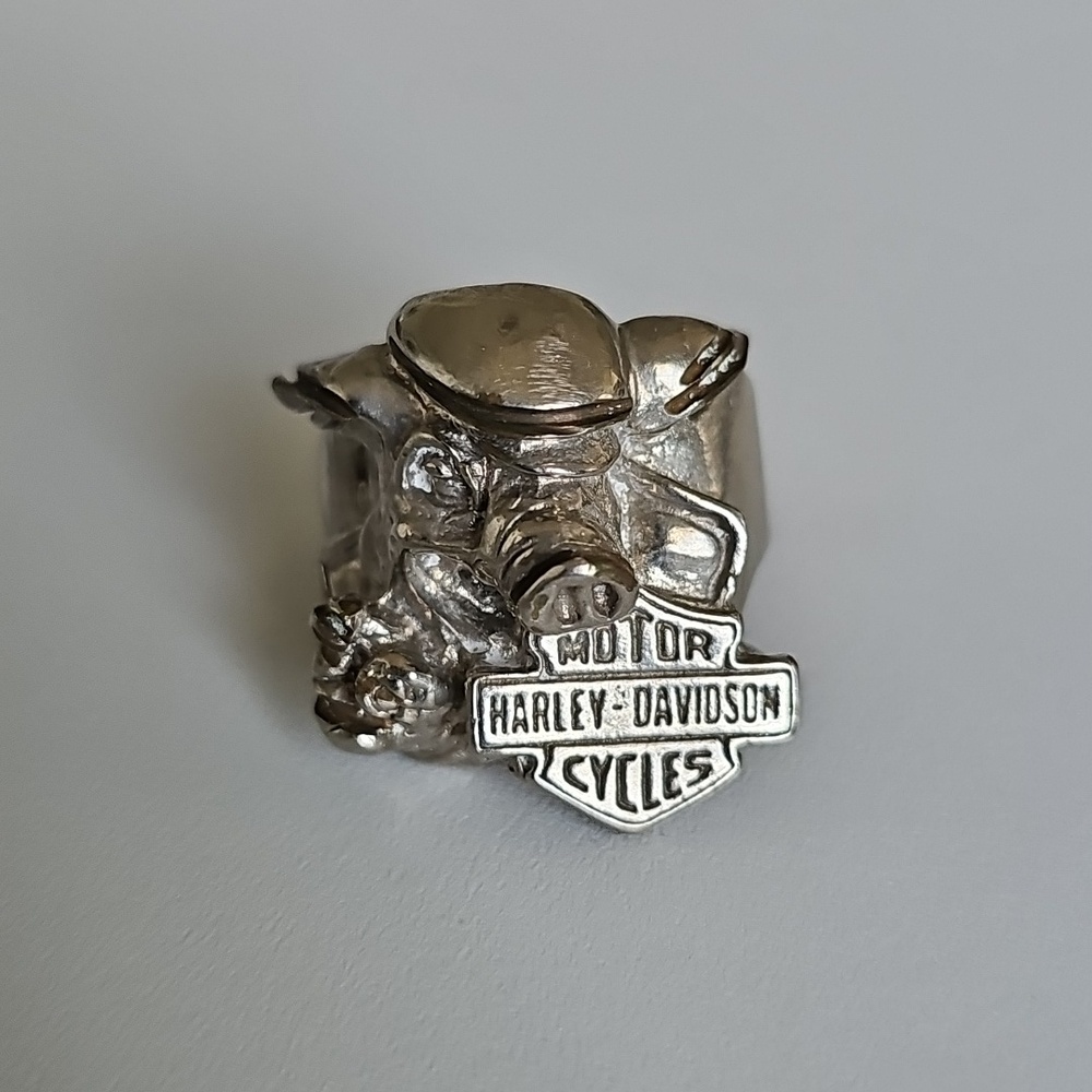 Harley-Davidson Silver Hog Vintage Ring